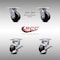 Service Caster 4 Inch SS Glass Filled Nylon Caster Set with Roll Bearings 2 Swivel Lock 2 Brake SCC-SS30S420-GFNR-BSL-2-TLB-2 - alternate 4